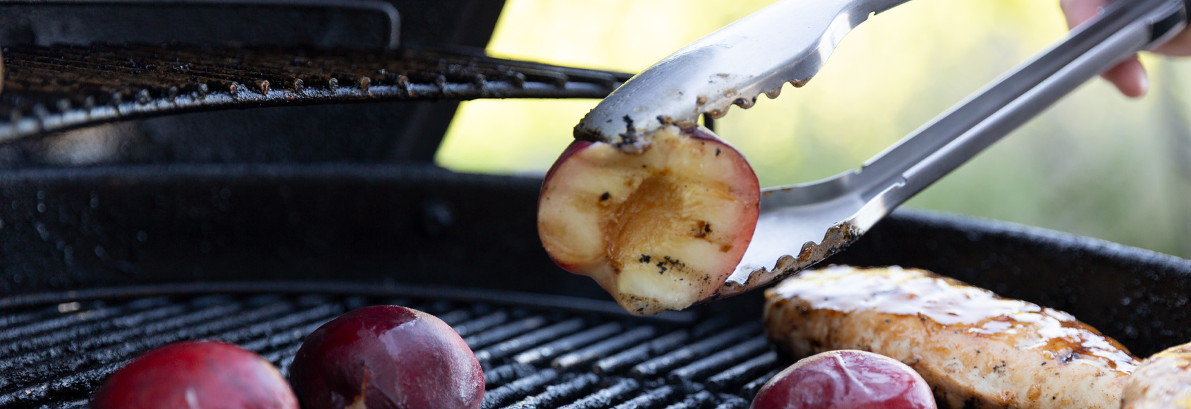 Featured image for “Grilled Peach and Bourbon BBQ Chicken”